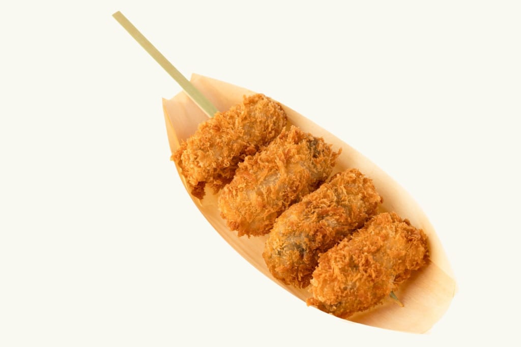 牡蠣屋フライ亭の大粒カキフライ串