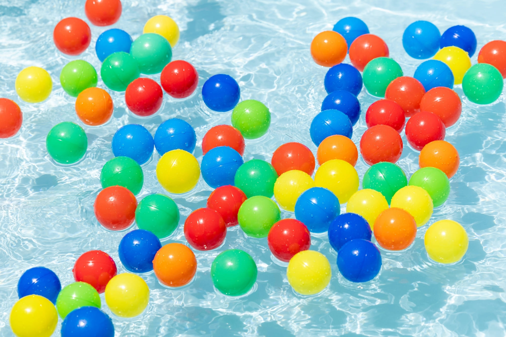 サマーフェスティバルの水遊びエリア