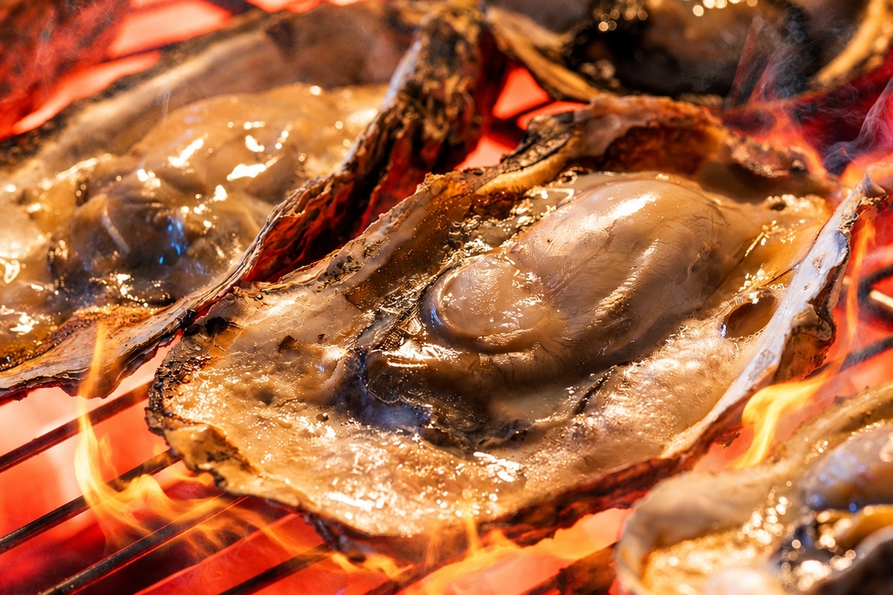 本気の焼牡蠣