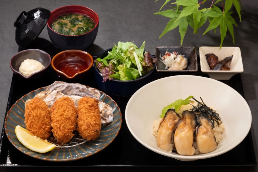 大粒カキフライ定食